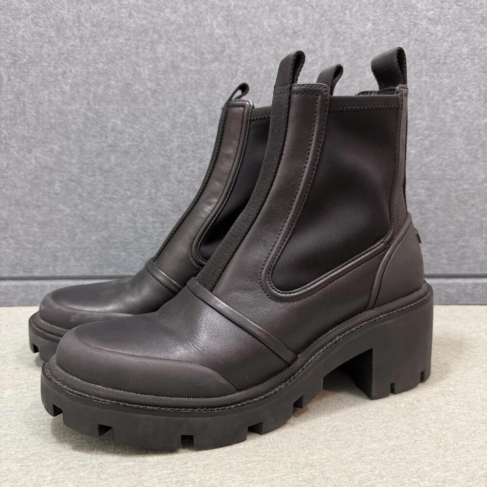 Tory Burch Chelsea Leather Ankle Lug Sole Boots Womens Size 10 M New